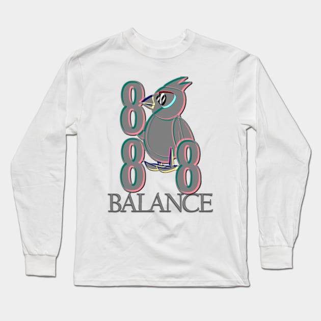 Angel Number 888: BALANCE Long Sleeve T-Shirt by Angelic Gangster